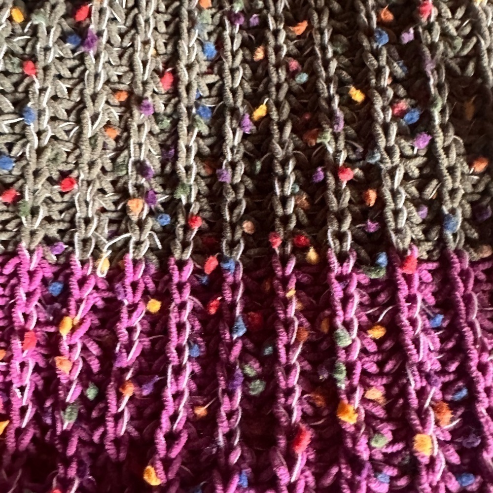 Davi And Dani Size Large Striped Chenille Chunky … - image 6